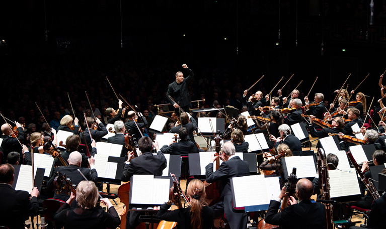 Stor orkester. Fotografi.