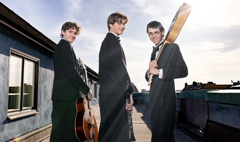 Unga musiker. Fotografi.