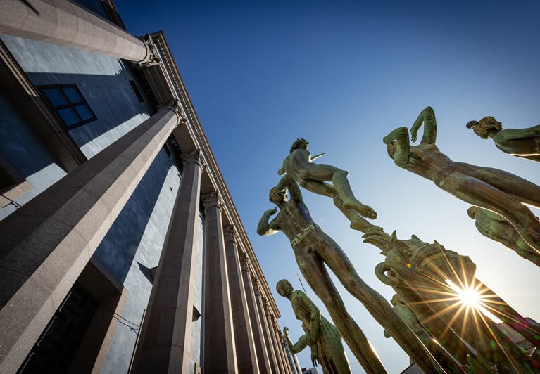 Orfeusstatyn. Fotografi.